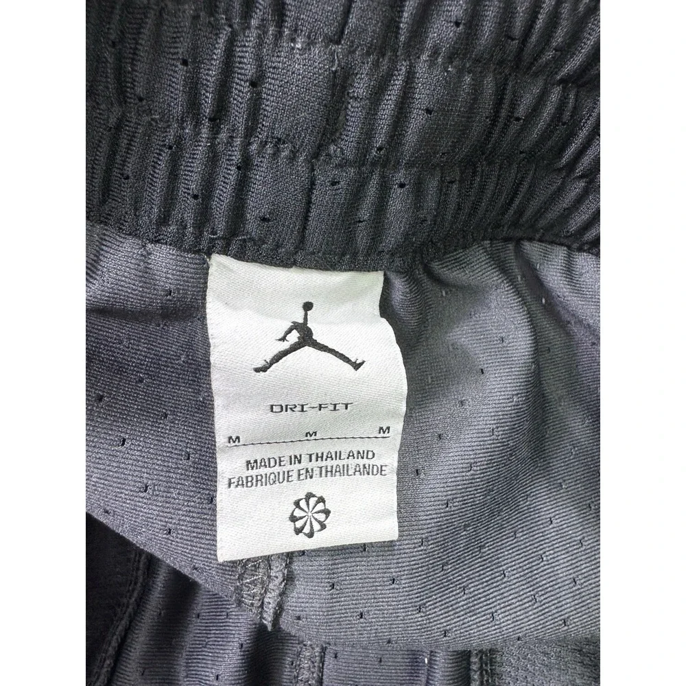 Air Jordan Sport Dri-FIT Mesh Diamond Shorts Gray Black Printed FV8614-010 Men M